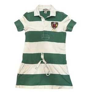 Rare Rugby Ralph Lauren Green and White Striped Tunic